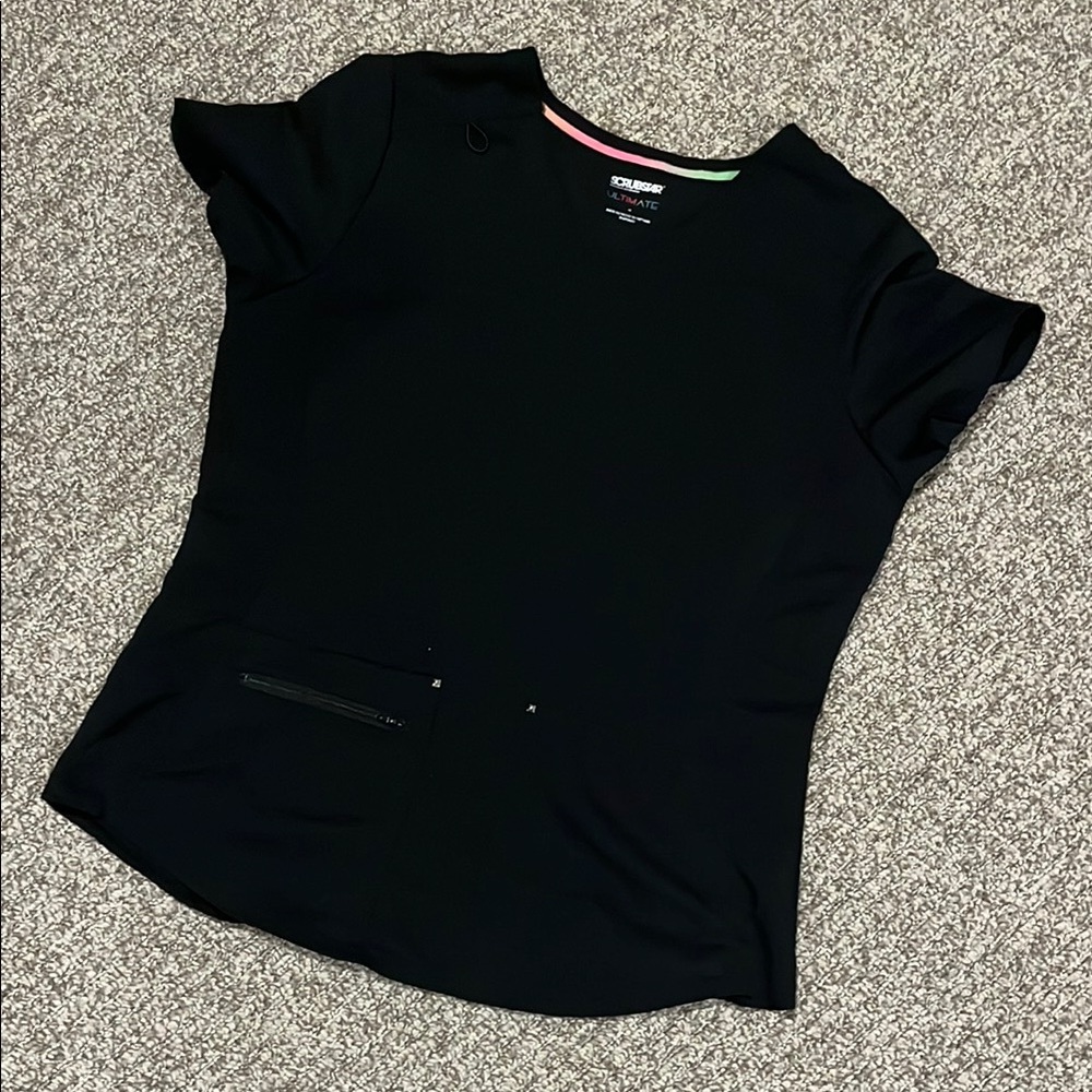NWOT Black Women's Scrub Top